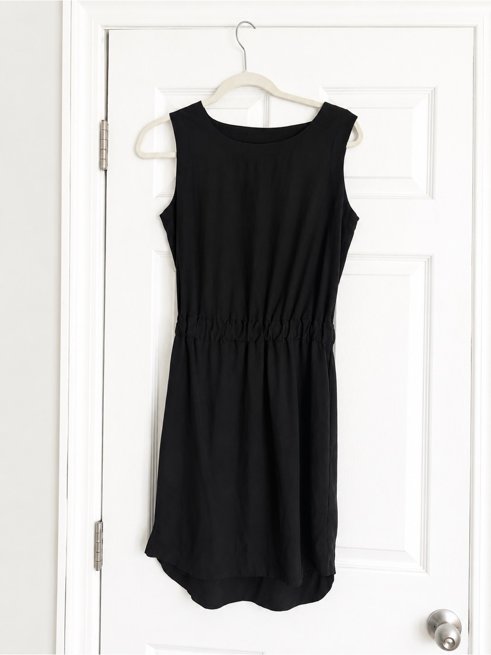 Athleta Size 4 black knee length dress.